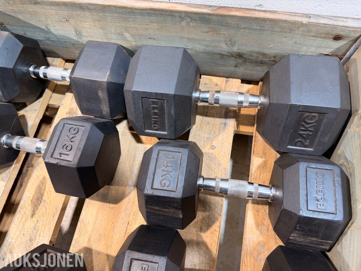 Eleiko treningsutstyr - manualer, kettlebells, treningsbenk, Trap Bar og manualstativ