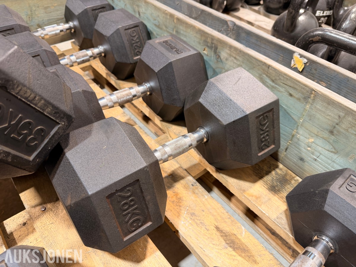 Eleiko treningsutstyr - manualer, kettlebells, treningsbenk, Trap Bar og manualstativ