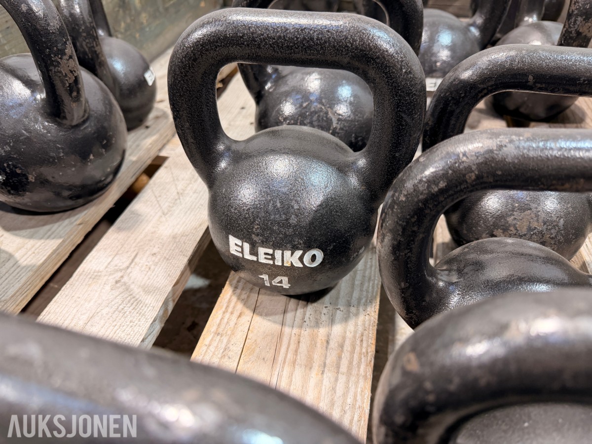Eleiko treningsutstyr - manualer, kettlebells, treningsbenk, Trap Bar og manualstativ
