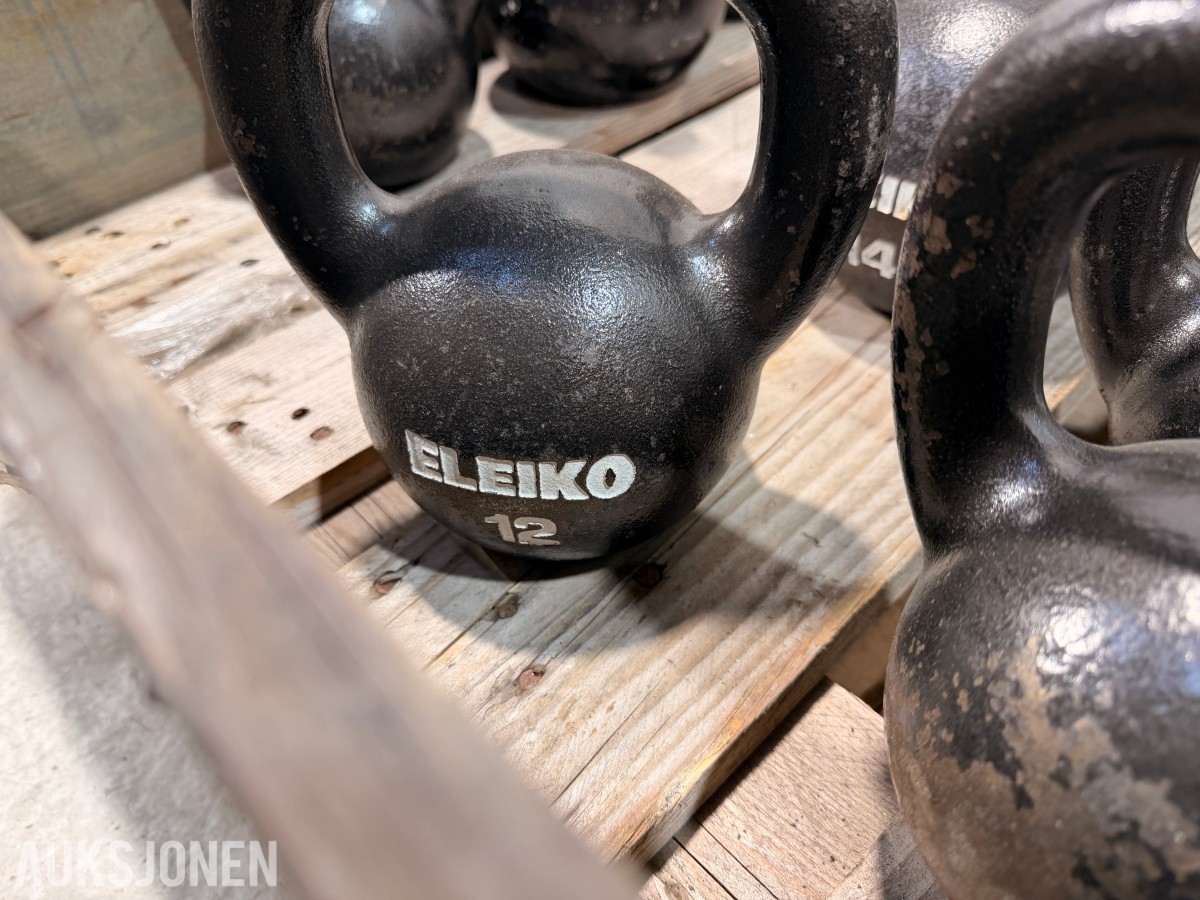 Eleiko treningsutstyr - manualer, kettlebells, treningsbenk, Trap Bar og manualstativ