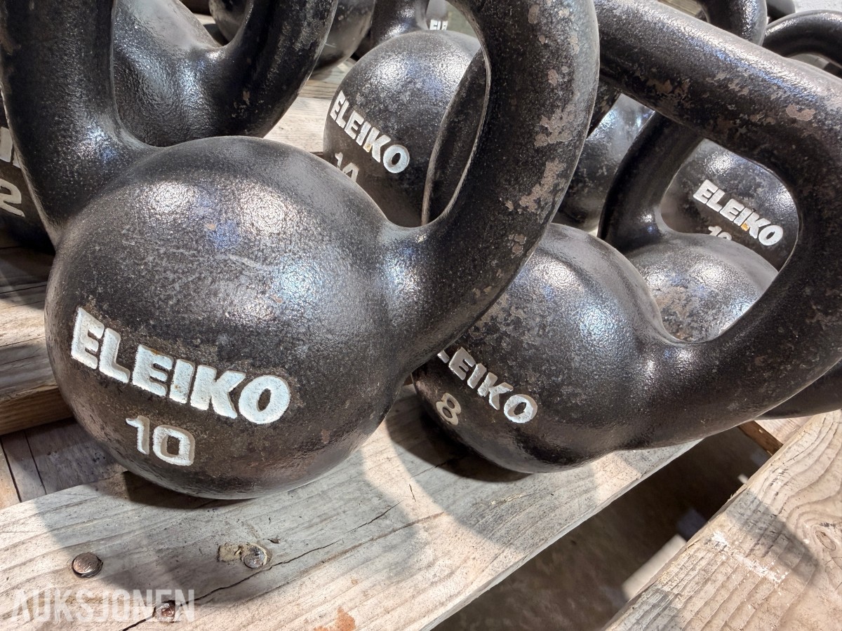Eleiko treningsutstyr - manualer, kettlebells, treningsbenk, Trap Bar og manualstativ