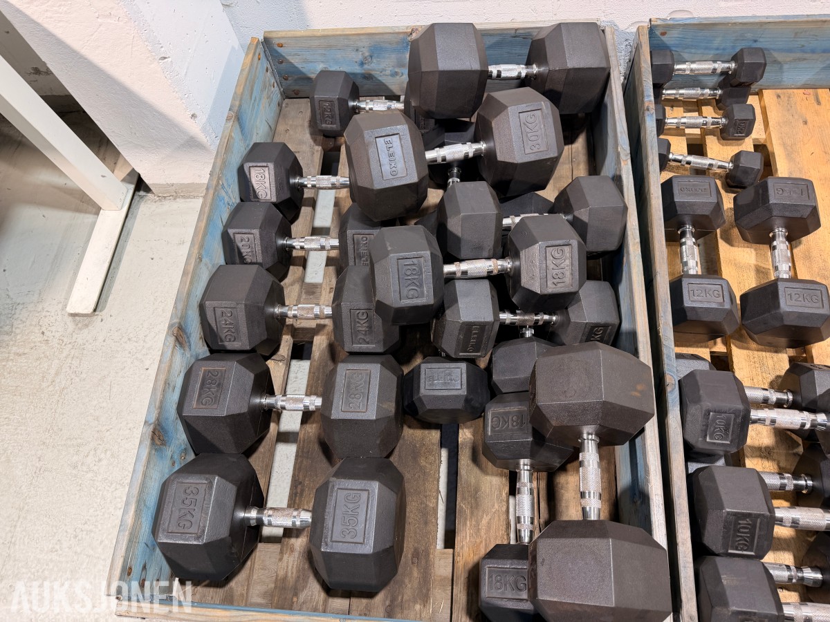 Eleiko treningsutstyr - manualer, kettlebells, treningsbenk, Trap Bar og manualstativ