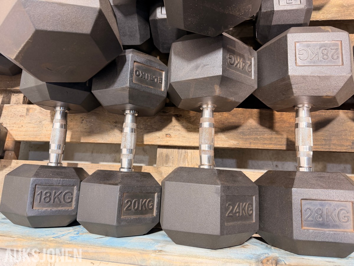 Eleiko treningsutstyr - manualer, kettlebells, treningsbenk, Trap Bar og manualstativ