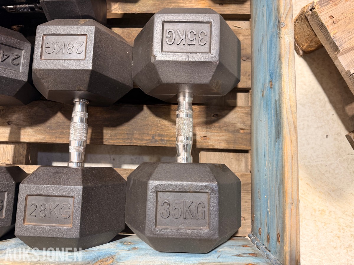 Eleiko treningsutstyr - manualer, kettlebells, treningsbenk, Trap Bar og manualstativ