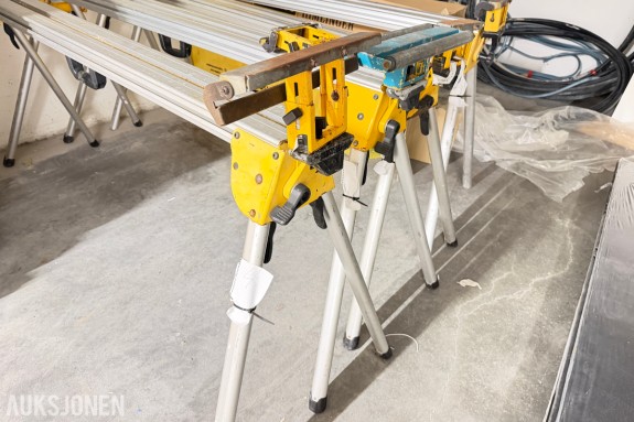 DEWALT KAPP- OG GJÆRSAGSTATIV - PARTI MED 4 STK STATIVER 