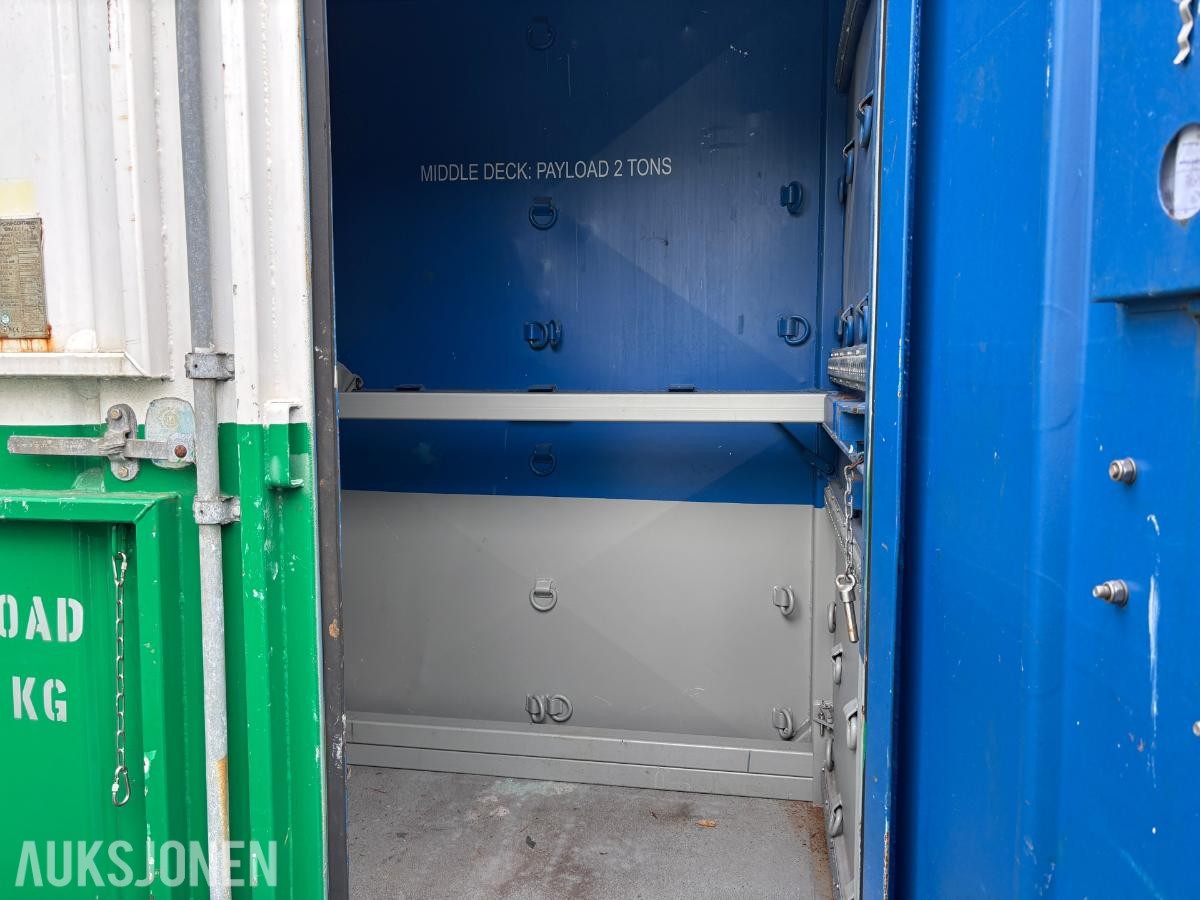 3 stk. DNV 2.7-1 Offshore containere med mellomdekke – selges samlet