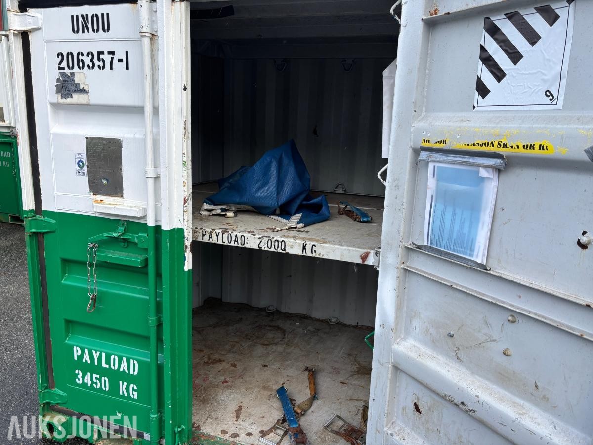 3 stk. DNV 2.7-1 Offshore containere med mellomdekke – selges samlet