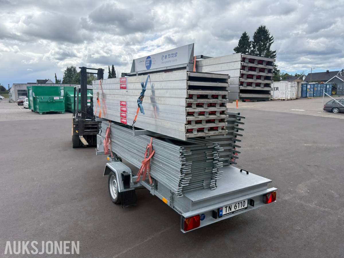 2023 Jamax Byggmesterpakke 132 m² med Temared stillashenger – Mobil stillaspakke