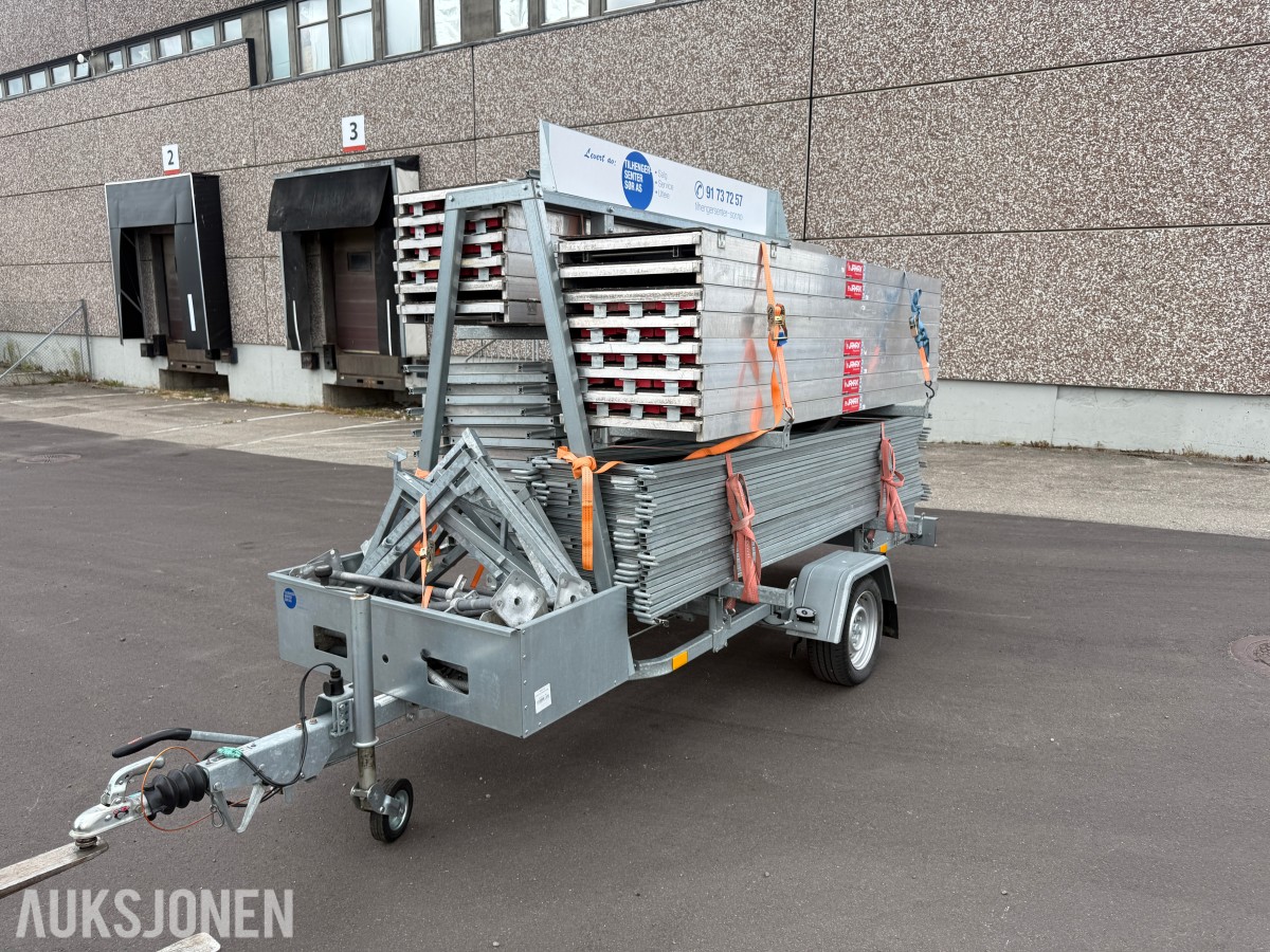 2023 Jamax Byggmesterpakke 132 m² med Temared stillashenger – Mobil stillaspakke