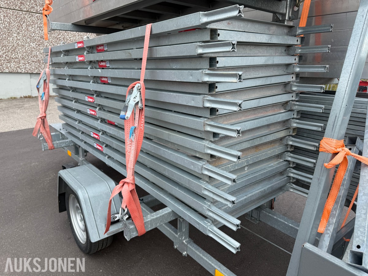 2023 Jamax Byggmesterpakke 132 m² med Temared stillashenger – Mobil stillaspakke