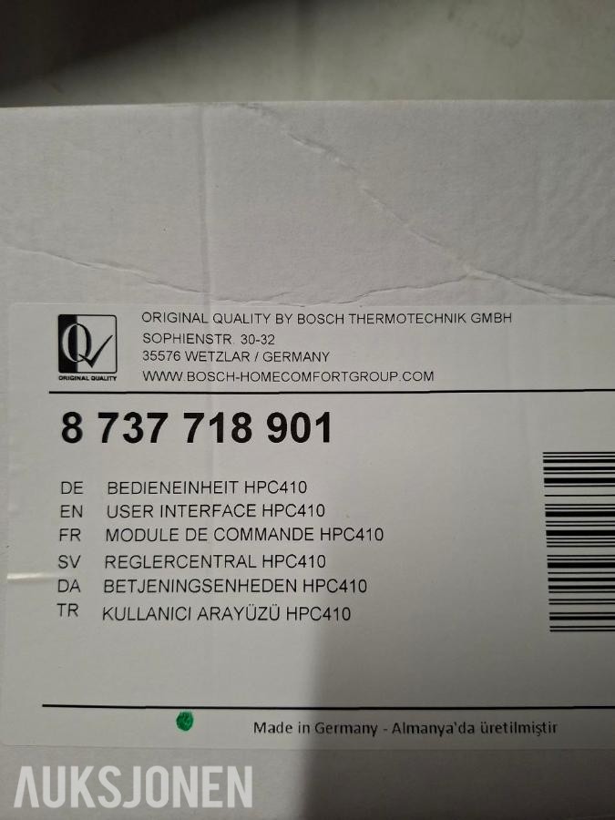 Bosch HPC410 brukerpanel / styreenhet – ny i eske – 8737718901