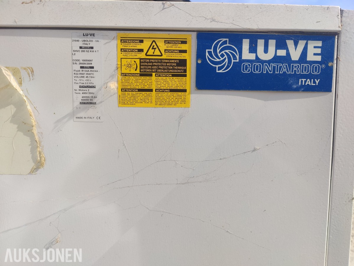 Komplett Kjøleannlegg med gass UN 1078, R 134A (70kg Netto)