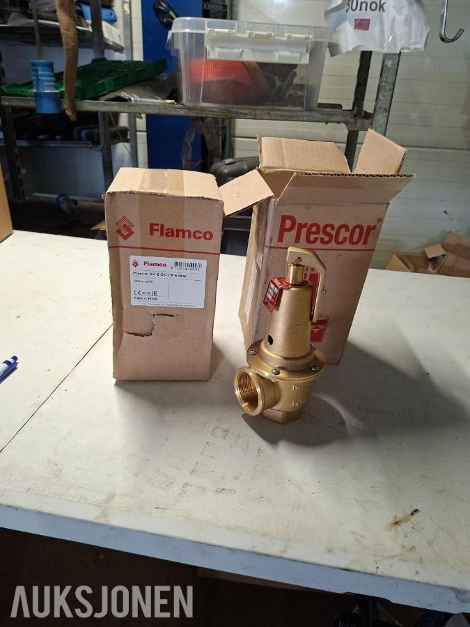 2 stk -- Flamco Prescor SV-S sikkerhetsventil.