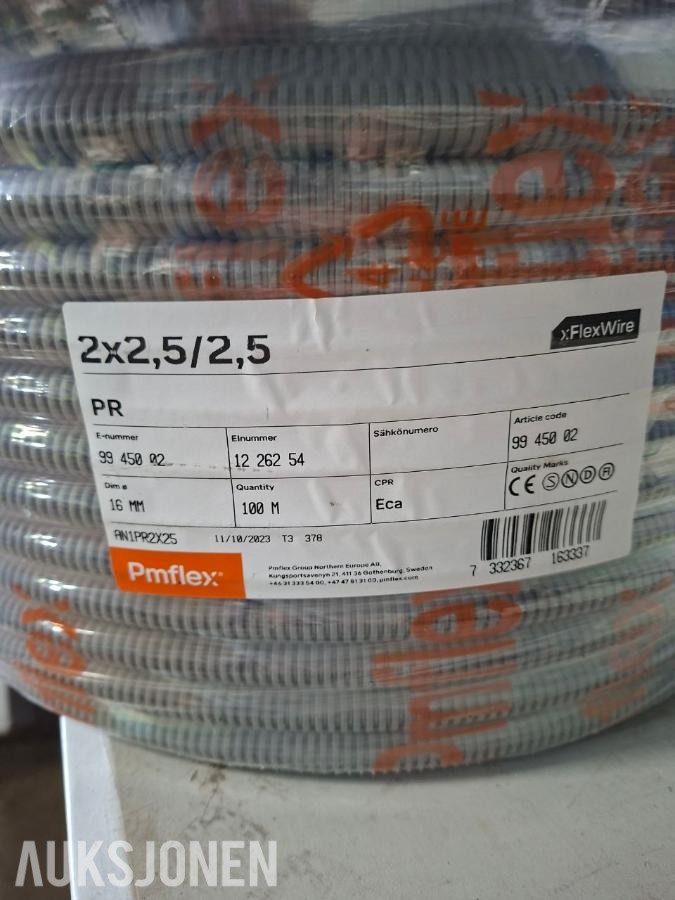 Pmflex FlexWire PR 2x2,5/2,5 – 95 meter.