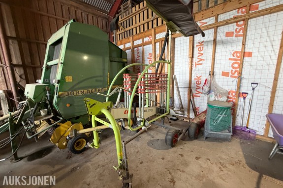 Claas Liner 370 rotorrive - enkeltrotor - arbeidsbredde 3,70 m - traktormontert - grønn/gul
