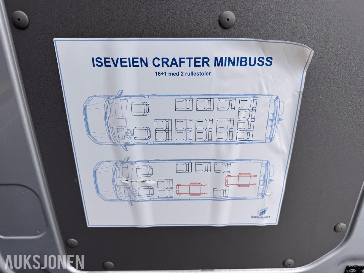 2021 Volkswagen Crafter, 2,0D 177HK,MINIBUSS 17-SETER,EU-OK 1-27, 138000KM