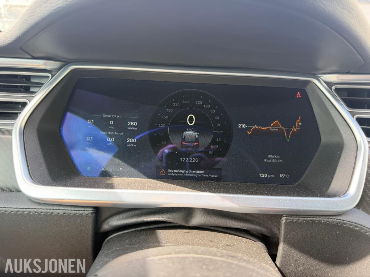 2014 Tesla Model S, S85 PERFORMANCE,7-SETER,LAV KM!, 122500KM