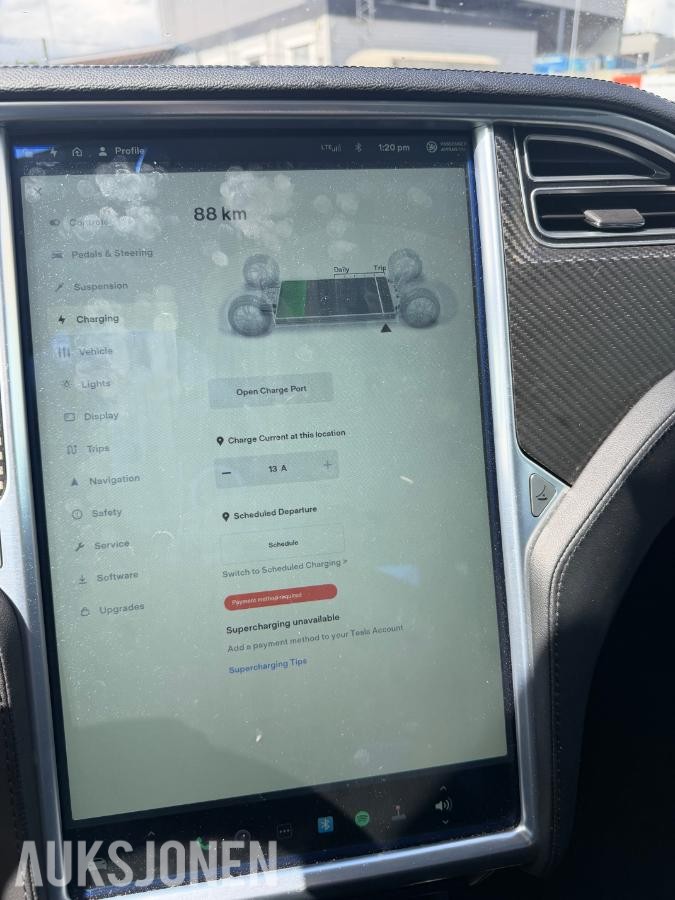 2014 Tesla Model S, S85 PERFORMANCE,7-SETER,LAV KM!, 122500KM
