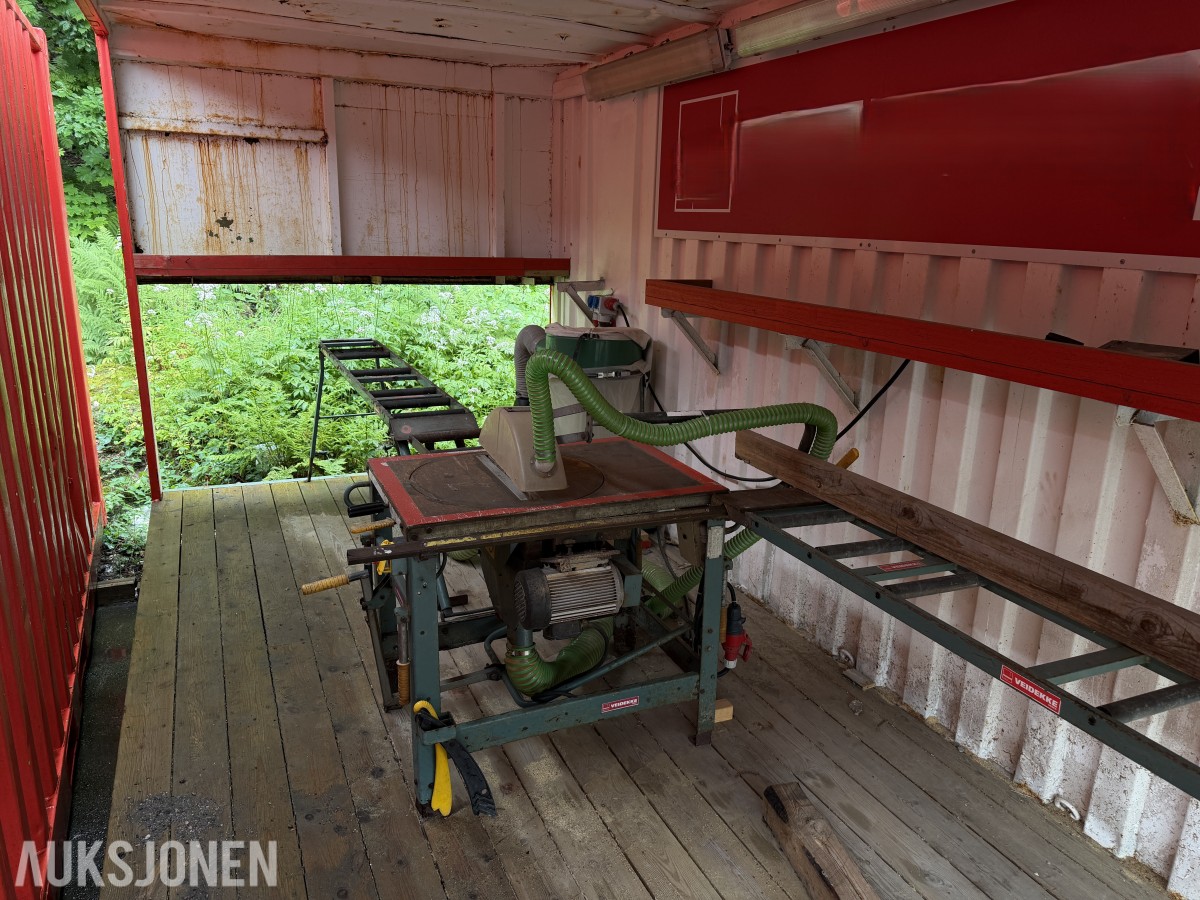 20 FOT SAGCONTAINER MED ERNEX SAG MOD 1603 – AVSUGSANLEGG