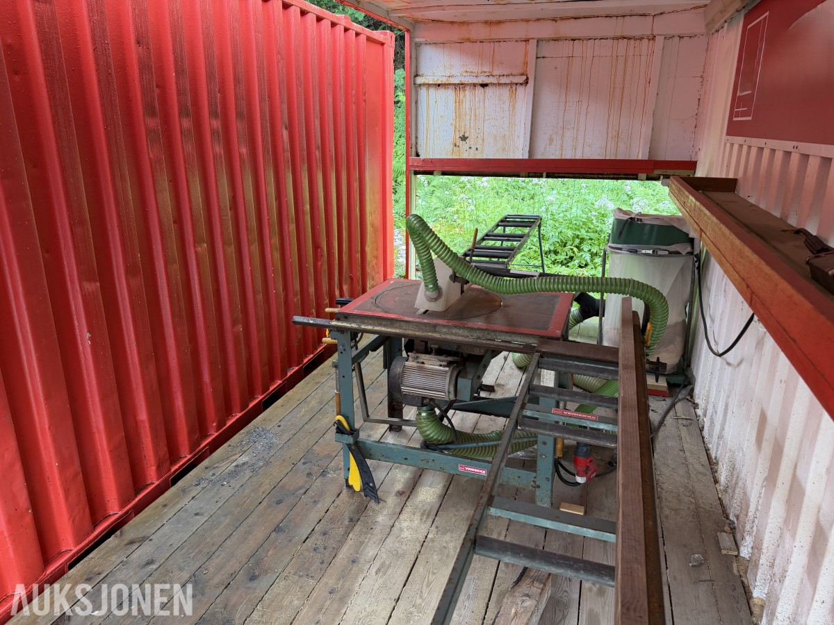 20 FOT SAGCONTAINER MED ERNEX SAG MOD 1603 – AVSUGSANLEGG