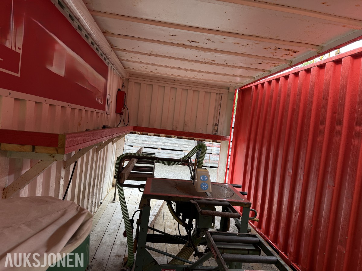 20 FOT SAGCONTAINER MED ERNEX SAG MOD 1603 – AVSUGSANLEGG