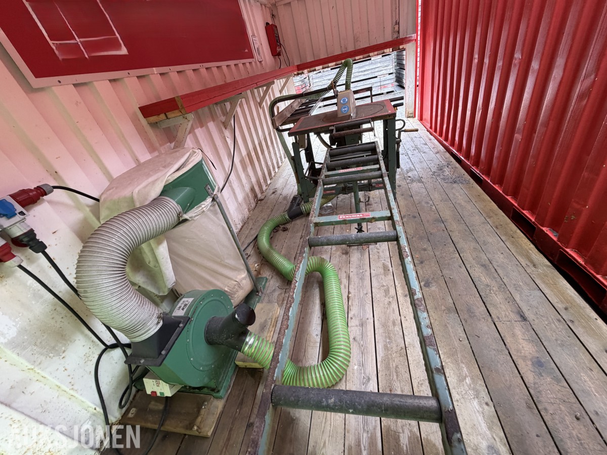 20 FOT SAGCONTAINER MED ERNEX SAG MOD 1603 – AVSUGSANLEGG