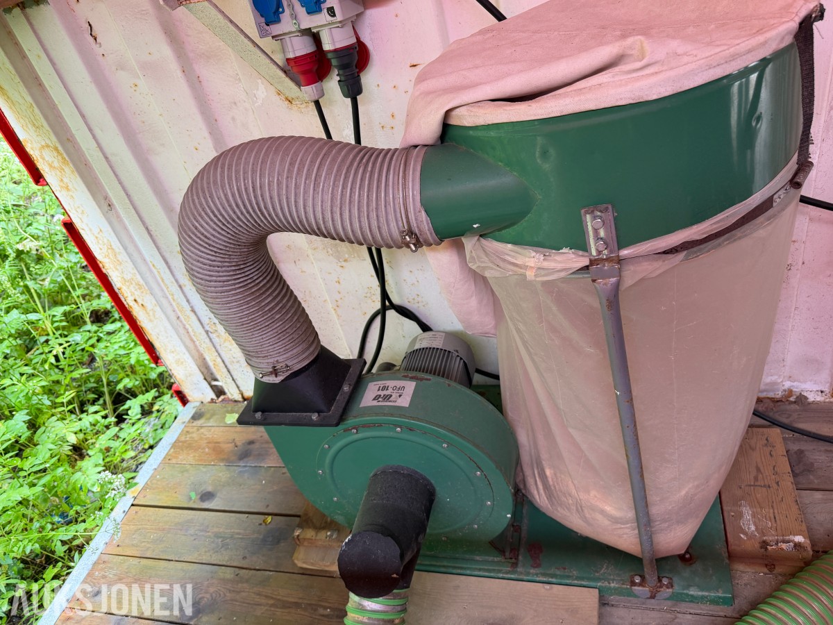 20 FOT SAGCONTAINER MED ERNEX SAG MOD 1603 – AVSUGSANLEGG