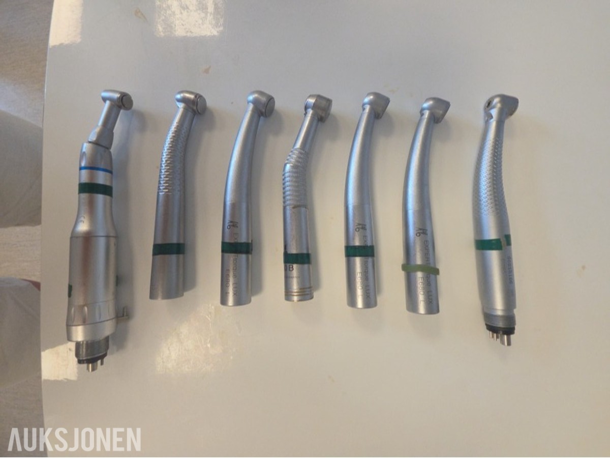 7 stk dentale turbiner og håndstykker – KaVo og Sirona