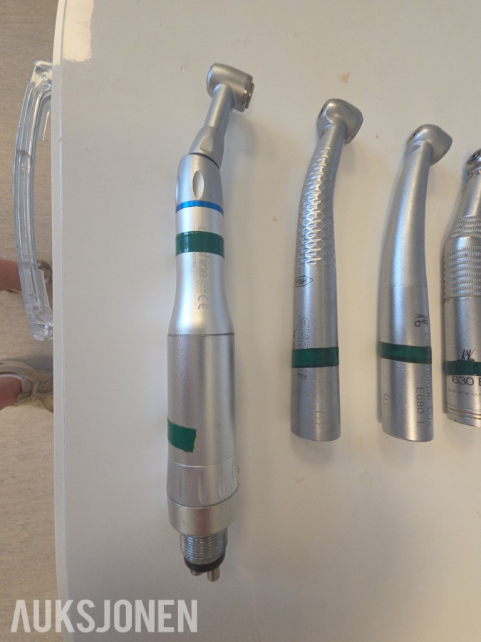 7 stk dentale turbiner og håndstykker – KaVo og Sirona