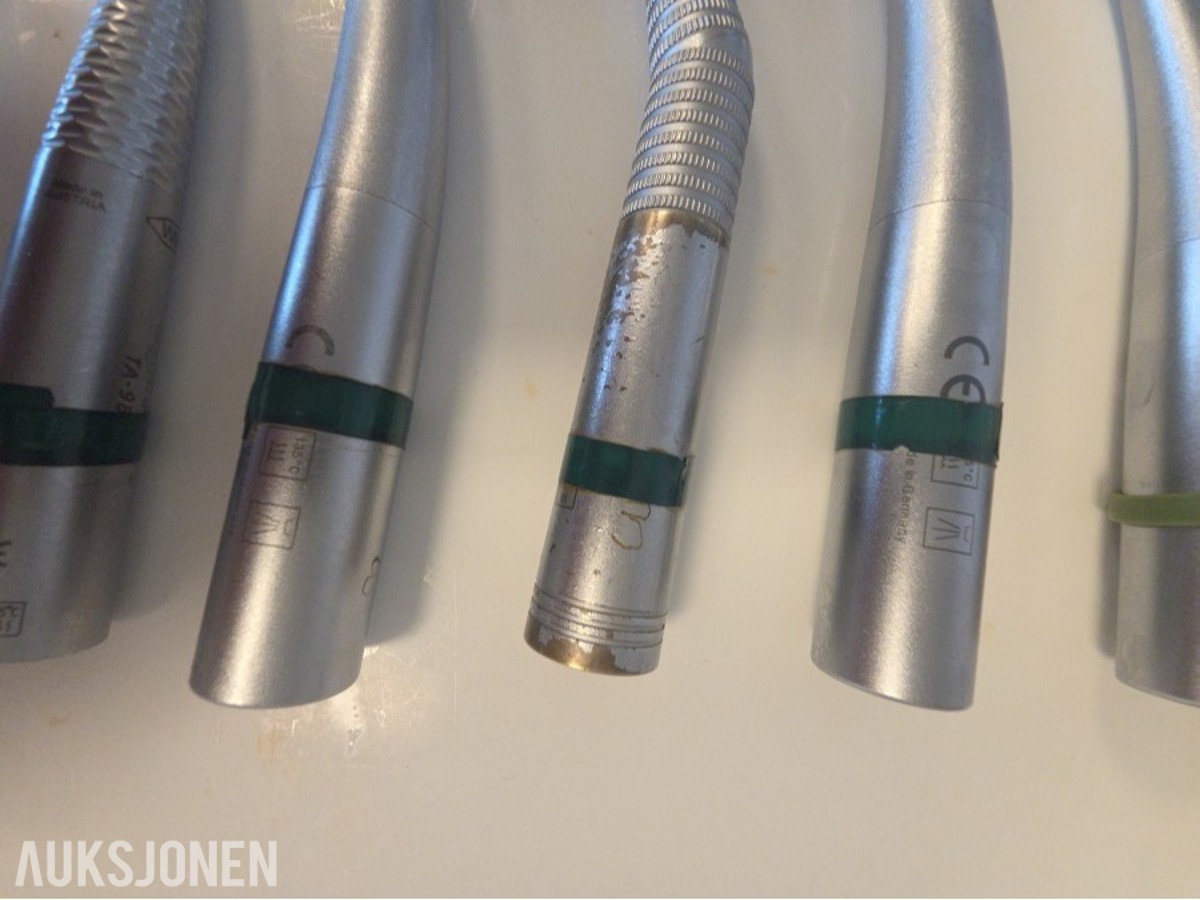 7 stk dentale turbiner og håndstykker – KaVo og Sirona