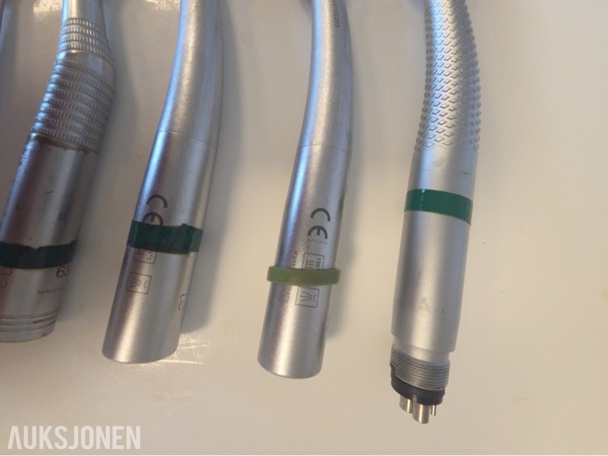 7 stk dentale turbiner og håndstykker – KaVo og Sirona
