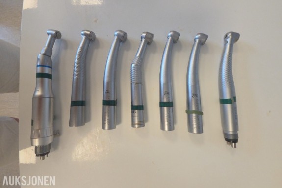 7 stk dentale turbiner og håndstykker – KaVo og Sirona