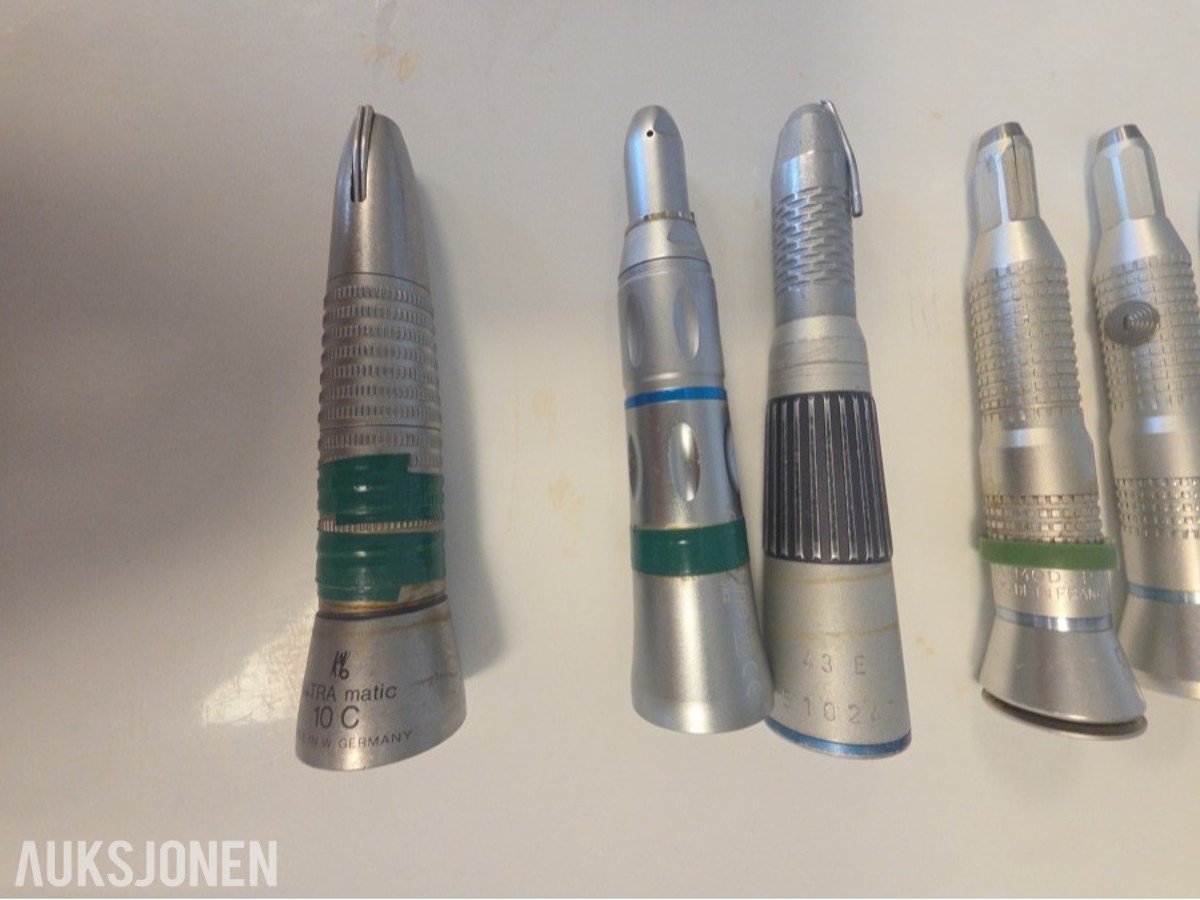 7 stk kirurgiske/dentale håndstykker – KaVo, W&H m.fl.