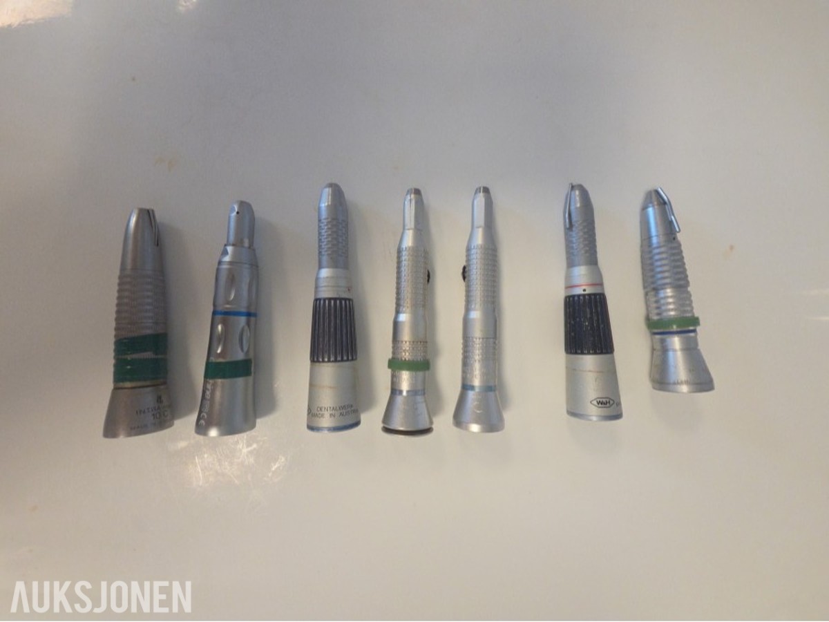 7 stk kirurgiske/dentale håndstykker – KaVo, W&H m.fl.