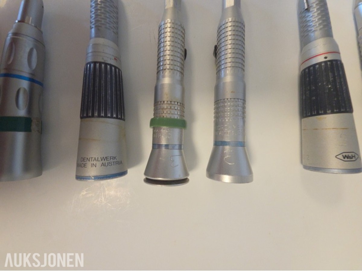 7 stk kirurgiske/dentale håndstykker – KaVo, W&H m.fl.