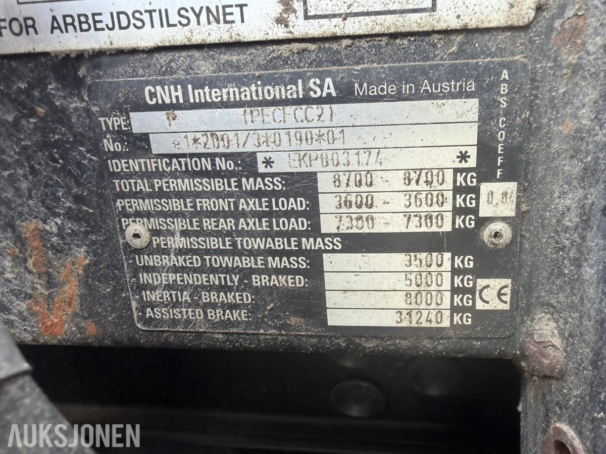 2004 CASE IH MXU135 TRAKTOR MED STOLL ROBUST F36 FRONTLASTER