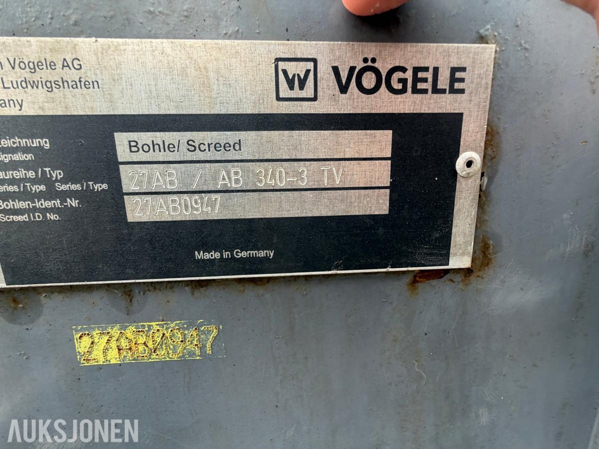 2017 VÖGELE SUPER 1303-3i ASFALTUTLEGGER