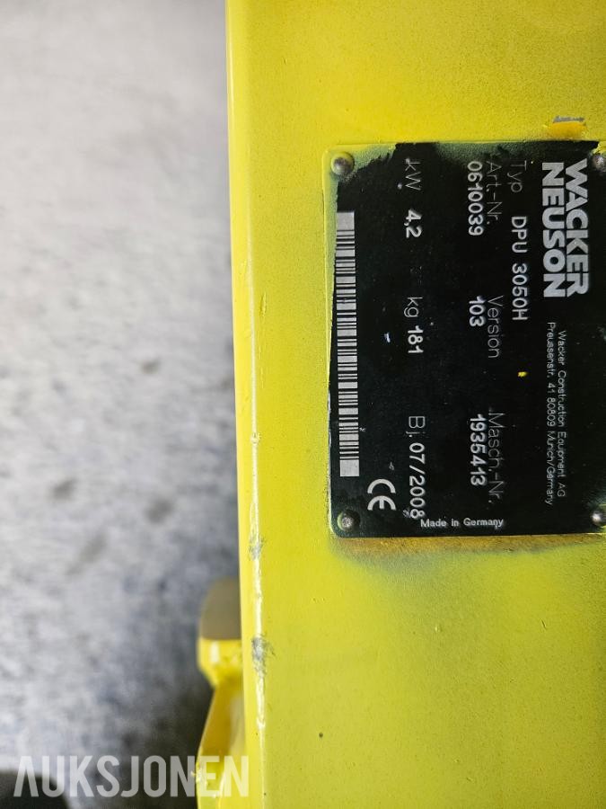 2008 Wacker Neuson 3050H-Vibroplate