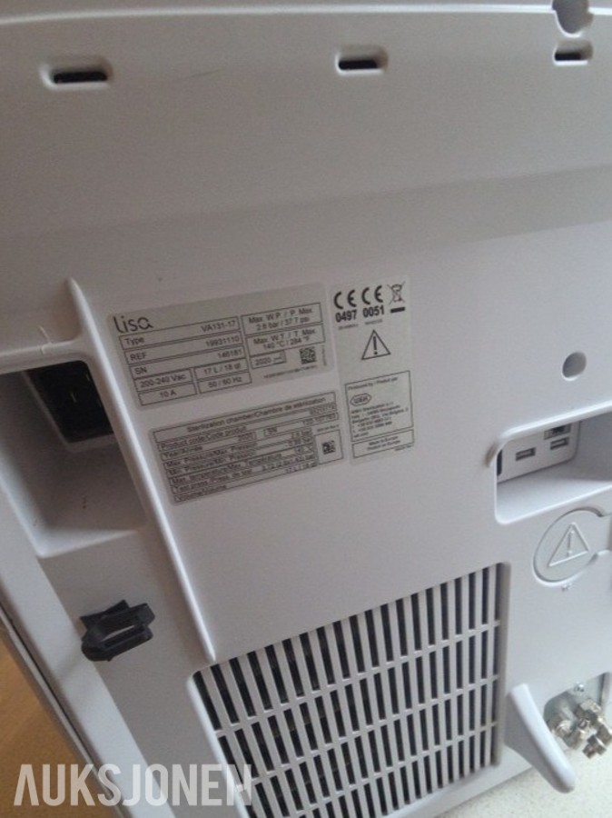 W&H Lisa VA131-17 autoklav / dampsterilisator 17 L – 2020 modell