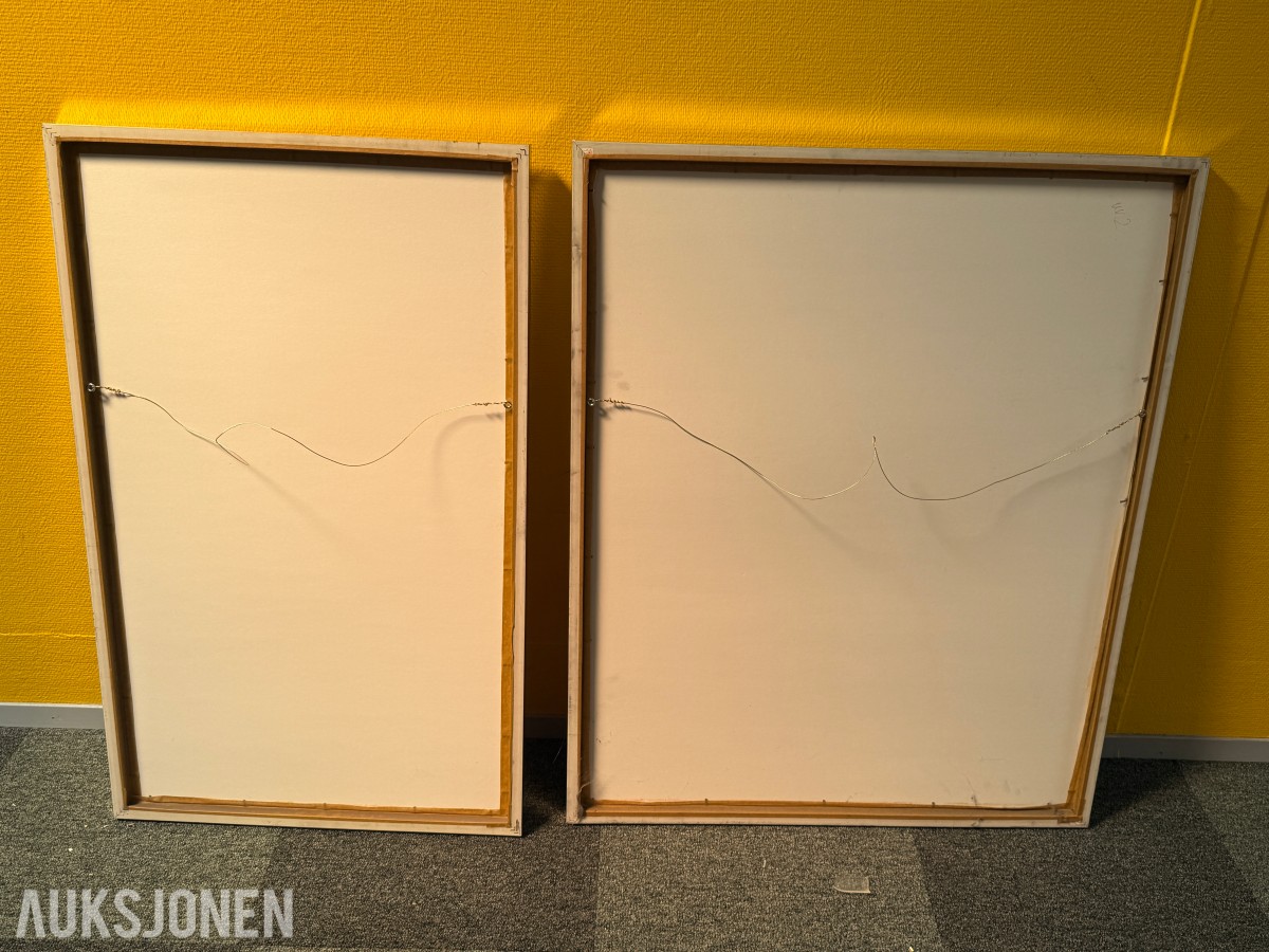 2 innrammede reproduksjoner etter Mark Rothko