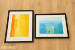 2 innrammede kunsttrykk av Susanne Stähli