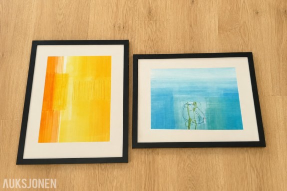 2 innrammede kunsttrykk av Susanne Stähli