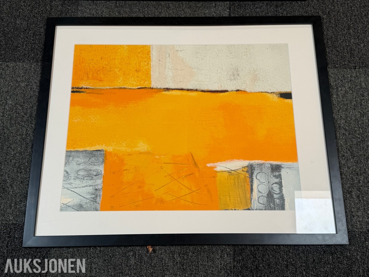 3 innrammede kunsttrykk av Astrid Heincke