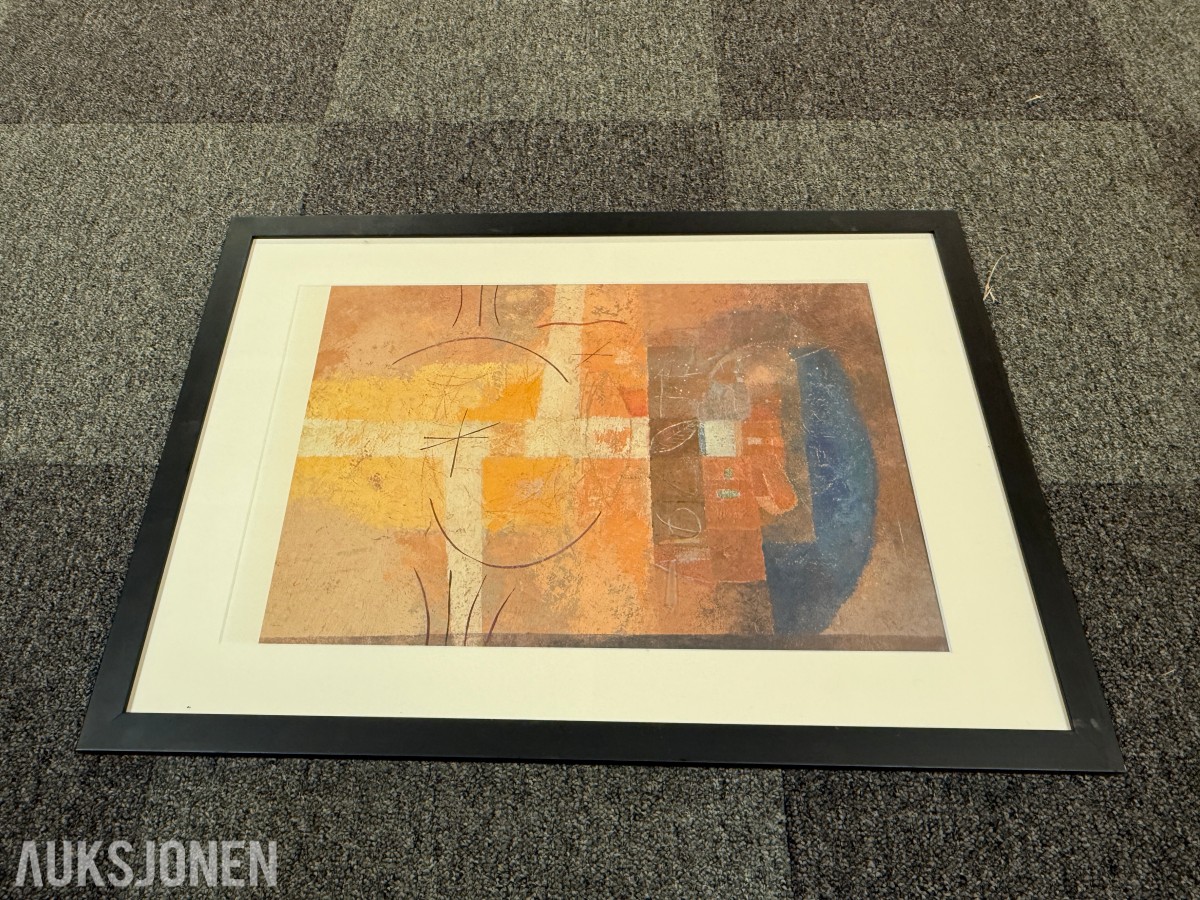 3 innrammede kunsttrykk av Astrid Heincke