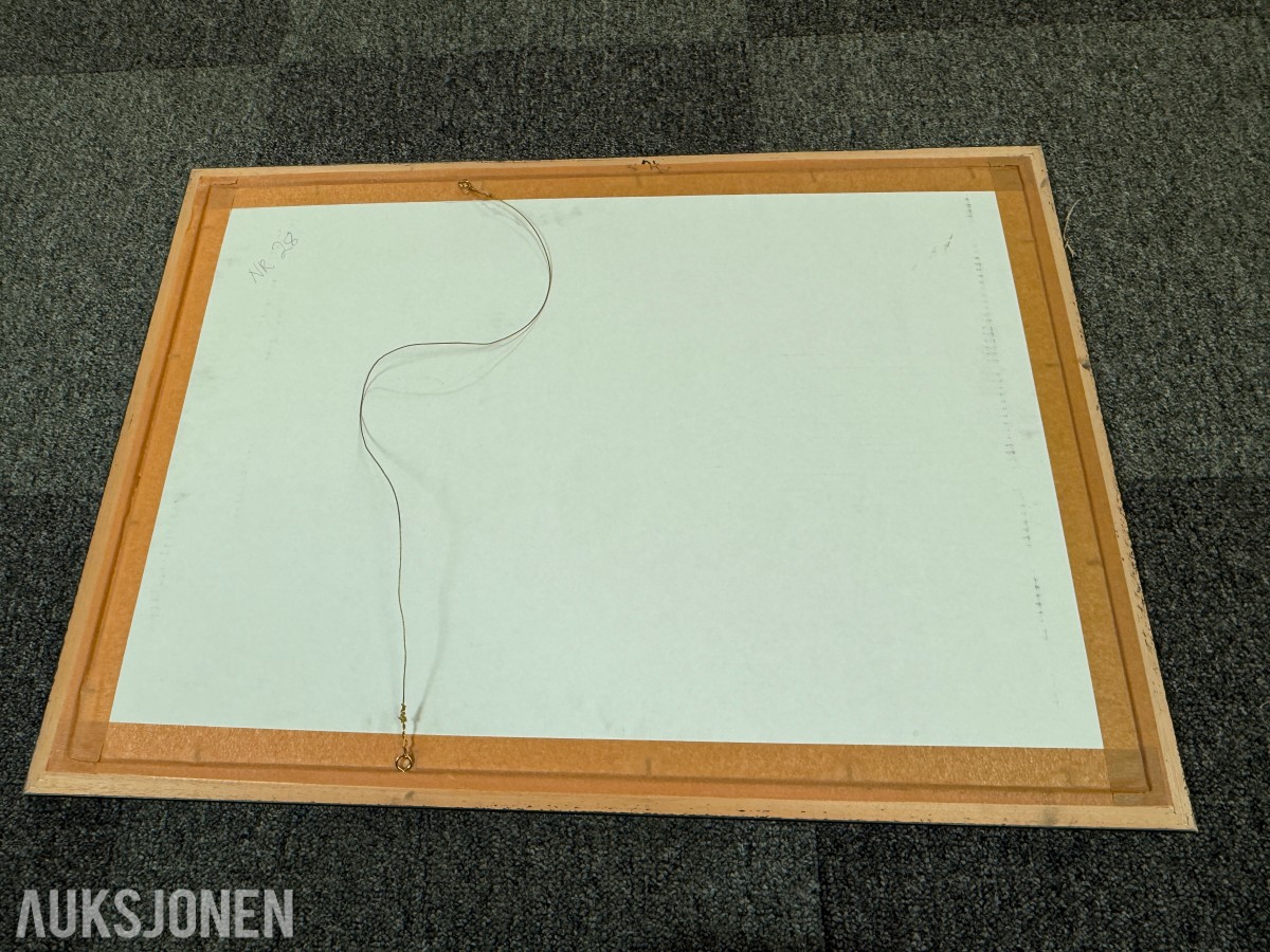 3 innrammede kunsttrykk av Astrid Heincke