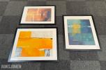 3 innrammede kunsttrykk av Astrid Heincke