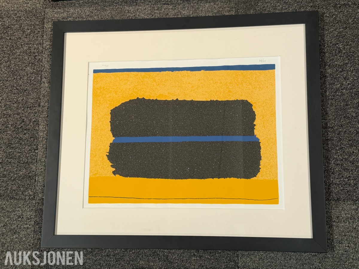 3 innrammede signerte serigrafier av Walter Fusi