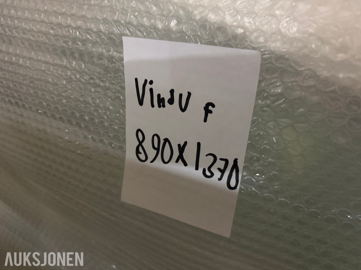 3 stk. Uldal vinduer / Fastkarm / Hvite / Nye! 