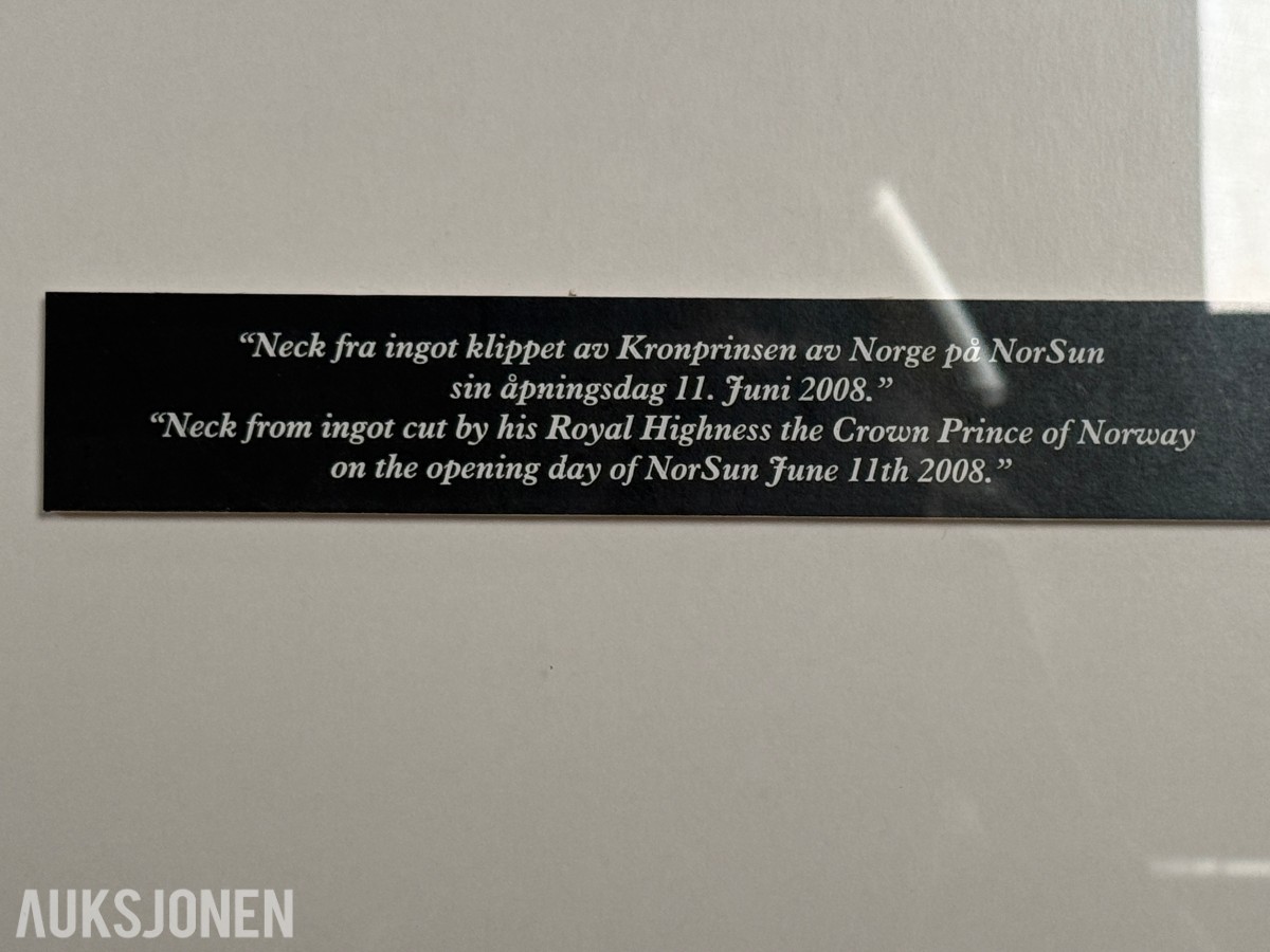 3 innrammede bilder og NorSun-minne i ramme