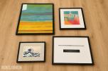 3 innrammede bilder og NorSun-minne i ramme